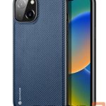 Aizmugurējais vāciņš Dux Ducis Apple iPhone 14 Fino case cover nylon-covered Blue