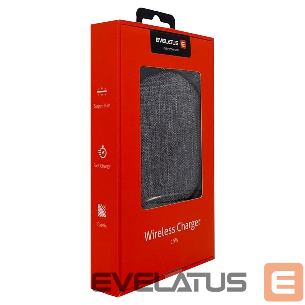 Bezvadu lādētājs Evelatus - Evelatus Wireless Desk charger EWC04 Fabric