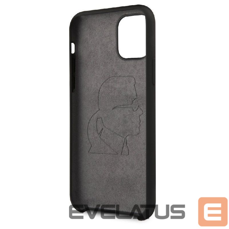 Aizmugurējais vāciņš Karl Lagerfeld Apple iPhone 11 Pro Iconic Silicone Cover Black