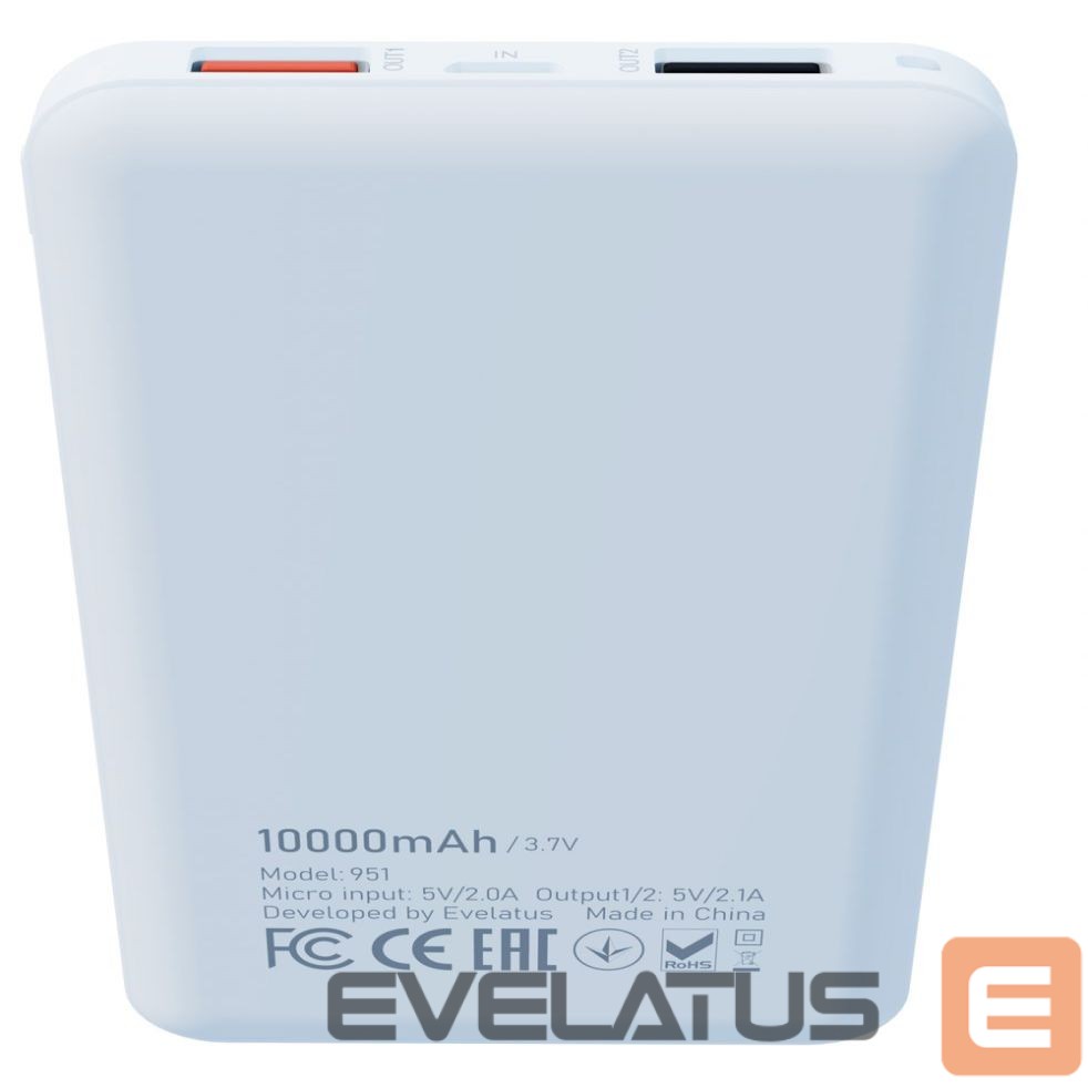 Ārējais akumulators iLike - Power Bank 951 10000 mAh White