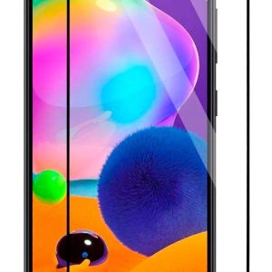 Aizsargstikls iLike Samsung Samsung A31 2.5D Black Frame Full Glue