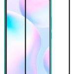 Aizsargstikls iLike Xiaomi Xiaomi Redmi 9a 2.5D Black Frame Full Glue