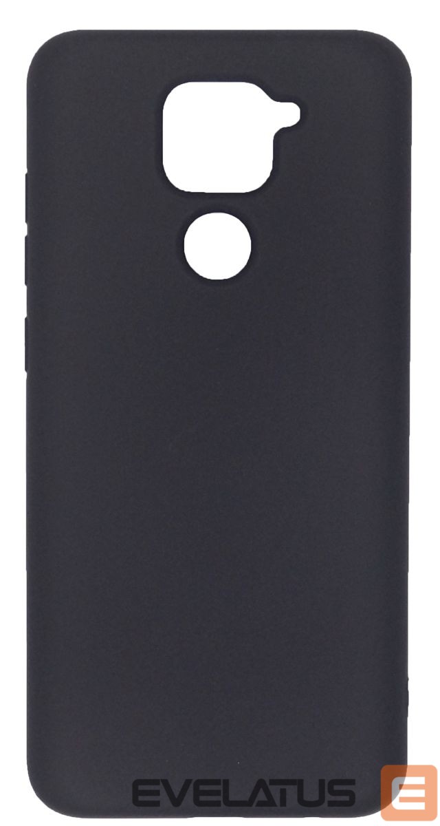 Aizmugurējais vāciņš Evelatus Xiaomi Redmi Note 9 Nano Silicone Case Soft Touch TPU Black