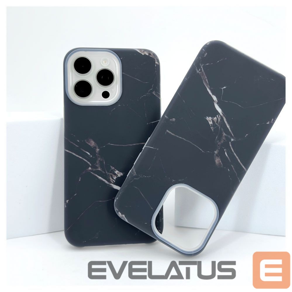 Aizmugurējais vāciņš Evelatus Apple iPhone 12 Pro Max Premium Silicone case Customized Print Black
