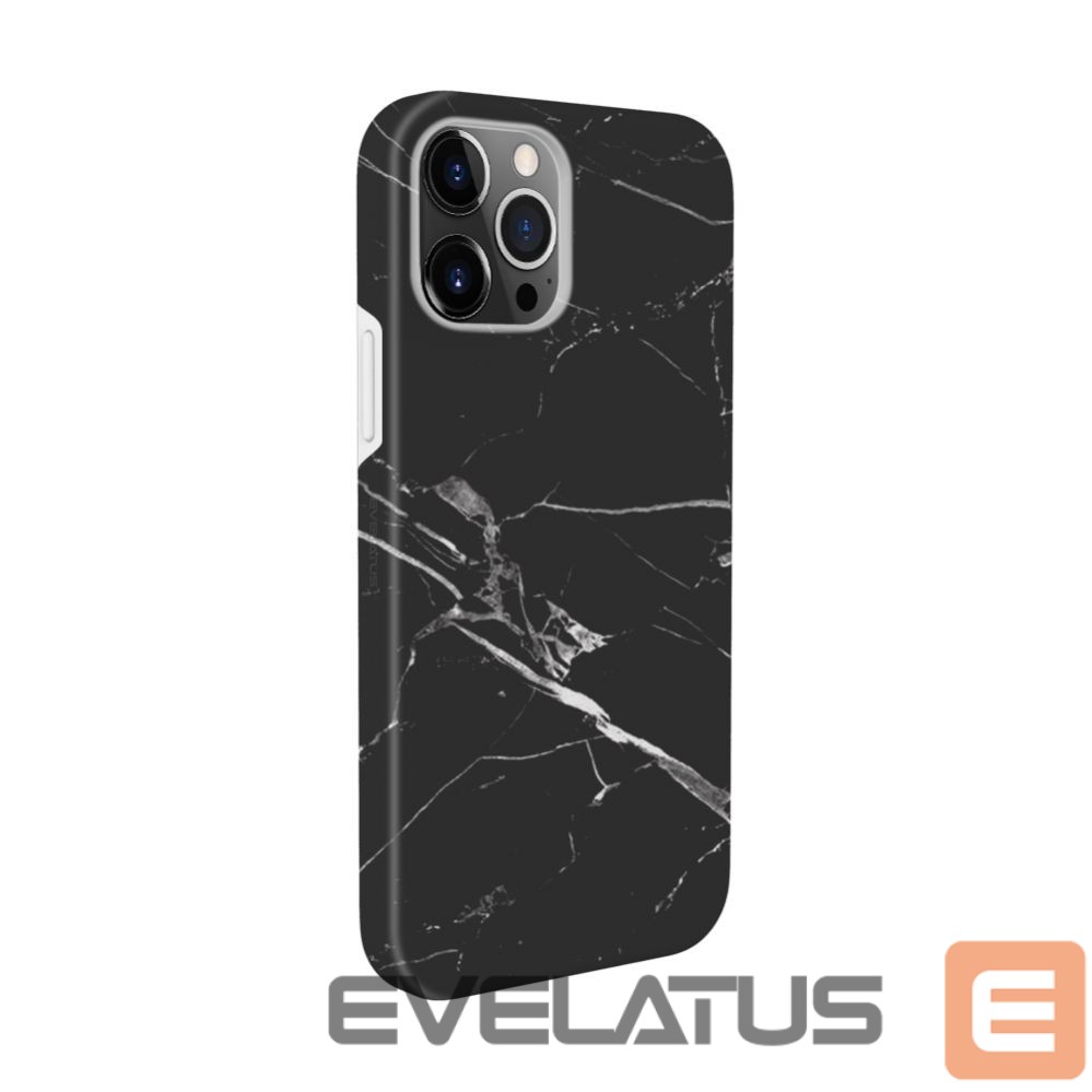 Aizmugurējais vāciņš Evelatus Apple iPhone 12 Pro Max Premium Silicone case Customized Print Black