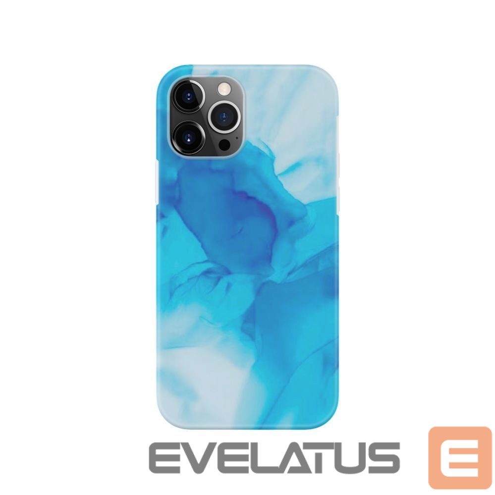 Aizmugurējais vāciņš Evelatus Apple iPhone 12 Pro Max Premium Silicone case Customized Print Blue