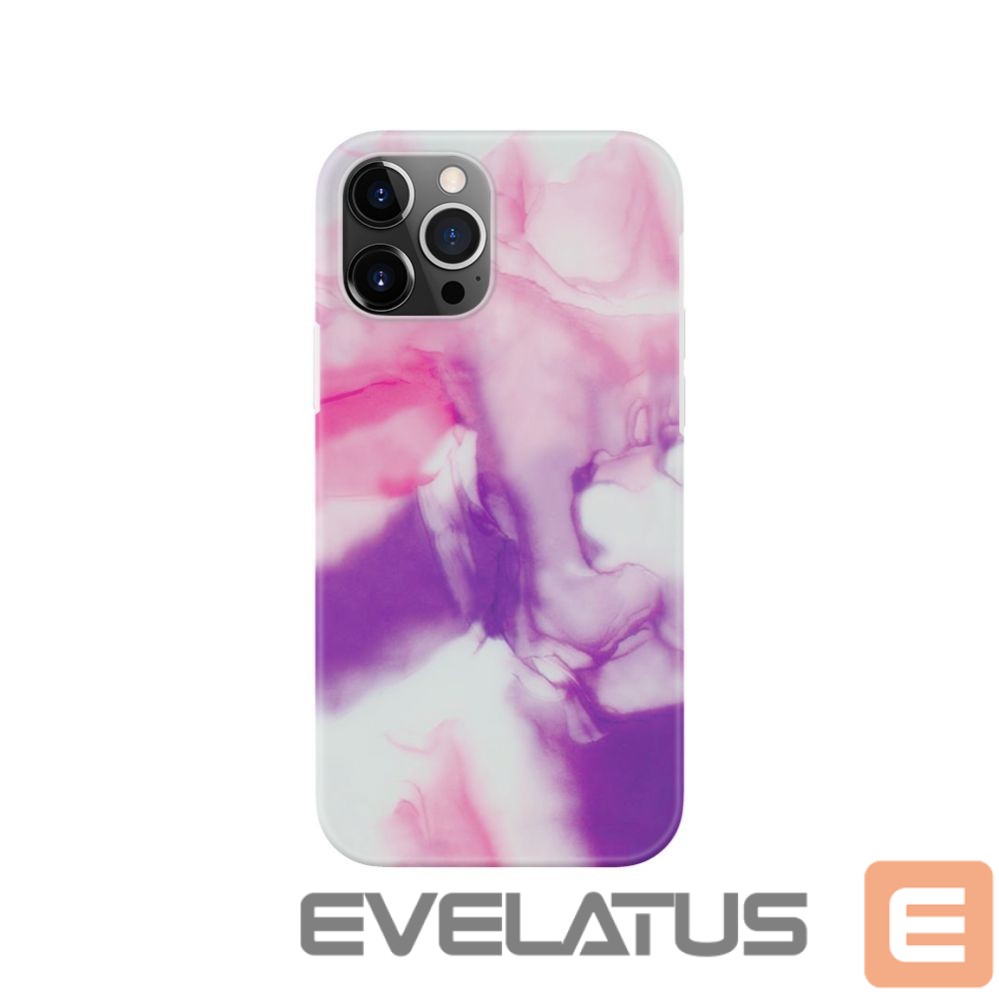 Aizmugurējais vāciņš Evelatus Apple iPhone 12 Pro Max Premium Silicone case Customized Print Purple