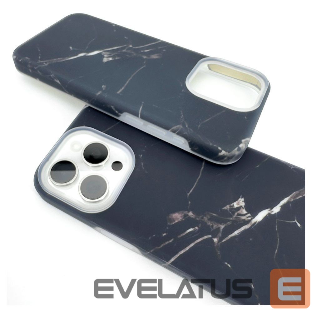 Aizmugurējais vāciņš Evelatus Apple iPhone 13 Pro Max Premium Silicone case Customized Print Black