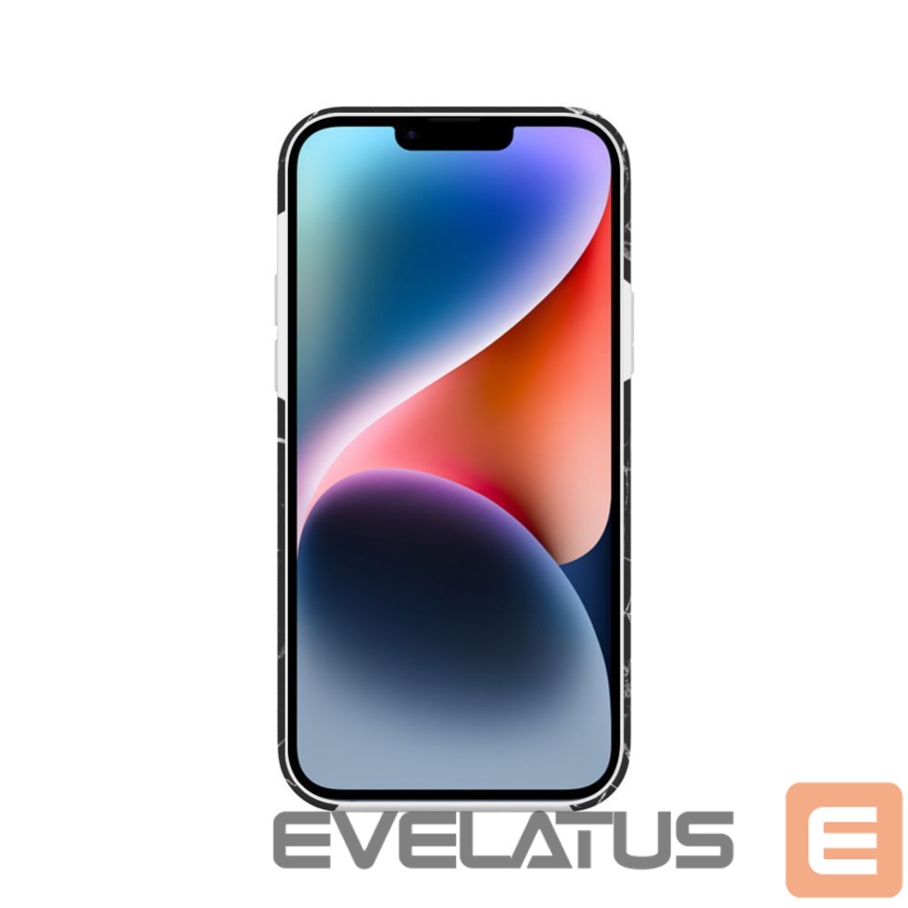 Aizmugurējais vāciņš Evelatus Apple iPhone 14 Premium Silicone case Customized Print Black