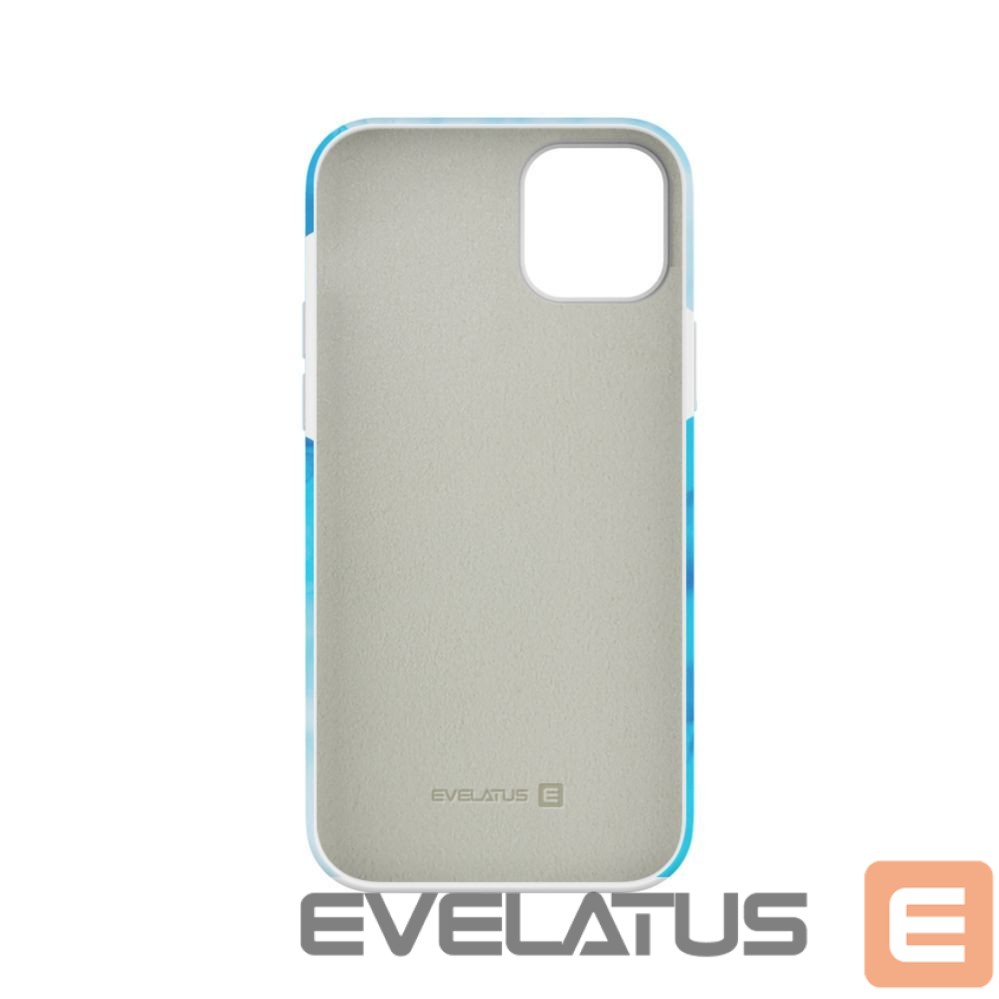 Aizmugurējais vāciņš Evelatus Apple iPhone 14 Premium Silicone case Customized Print Blue
