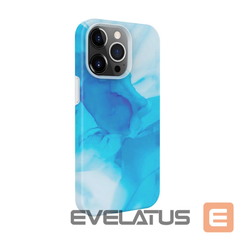 Aizmugurējais vāciņš Evelatus Apple iPhone 14 Pro Premium Silicone case Customized Print Blue