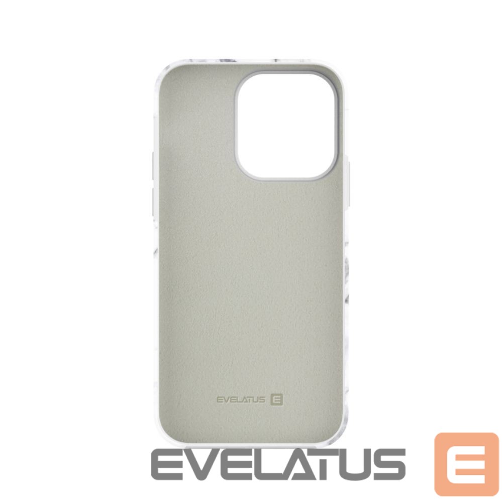 Aizmugurējais vāciņš Evelatus Apple iPhone 14 Pro Max Premium Silicone case Customized Print Marble White