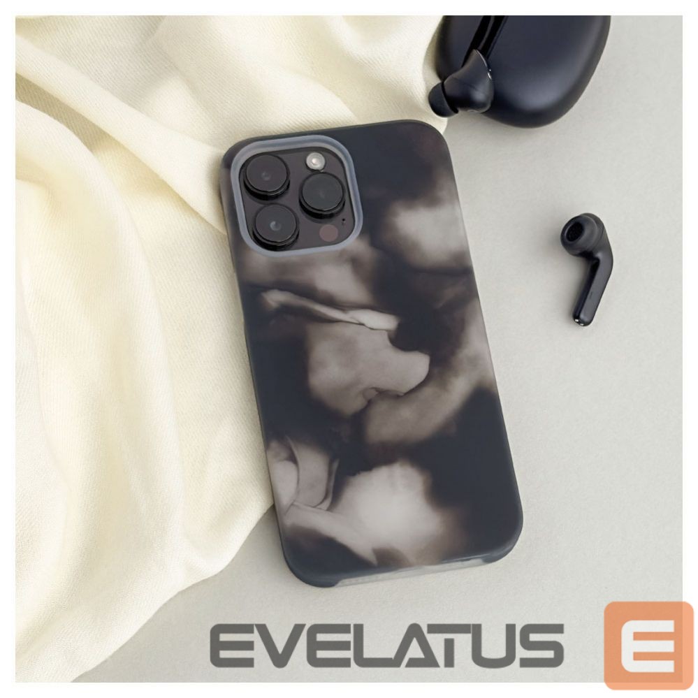 Aizmugurējais vāciņš Evelatus Apple iPhone 14 Pro Max Premium Silicone case Customized Print Gray