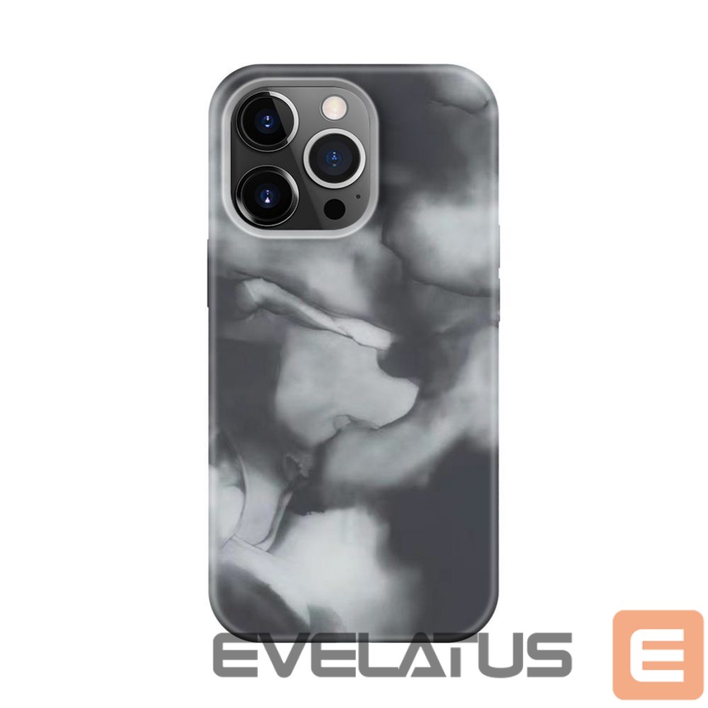 Aizmugurējais vāciņš Evelatus Apple iPhone 14 Pro Max Premium Silicone case Customized Print Gray