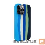Aizmugurējais vāciņš Evelatus Apple iPhone 14 Pro Silicone case Multi-Colored Blue