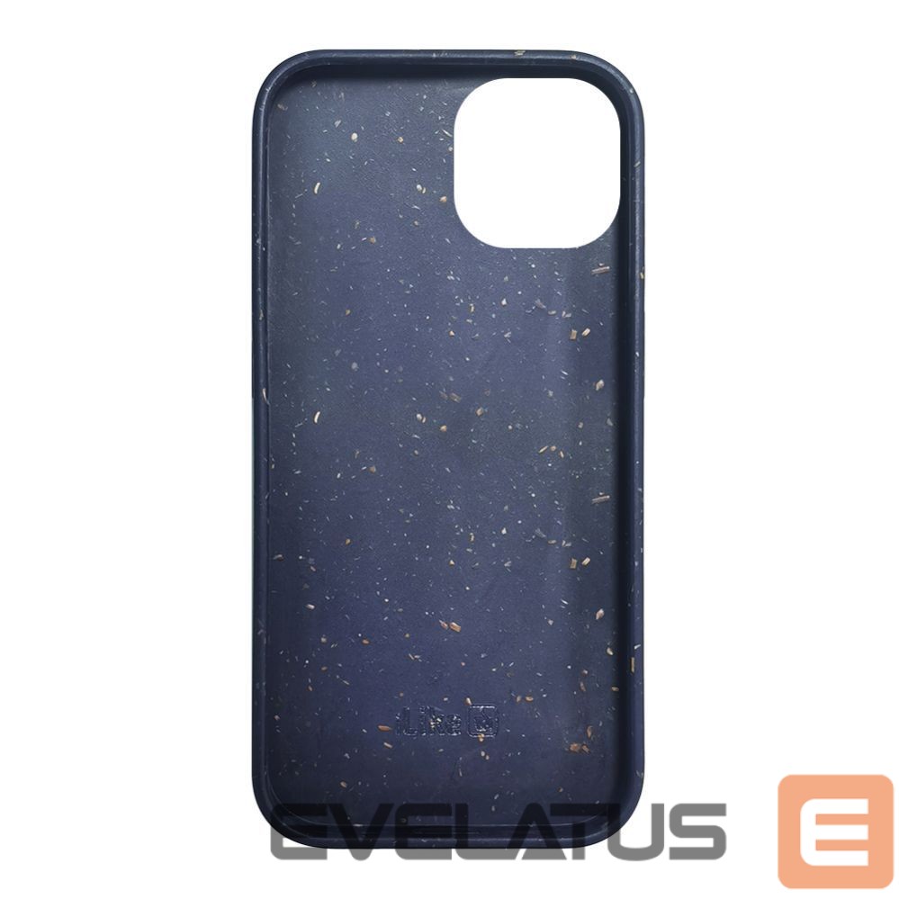Aizmugurējais vāciņš iLike Apple iPhone 13 Silicone plastic case Eco Print Design Blue