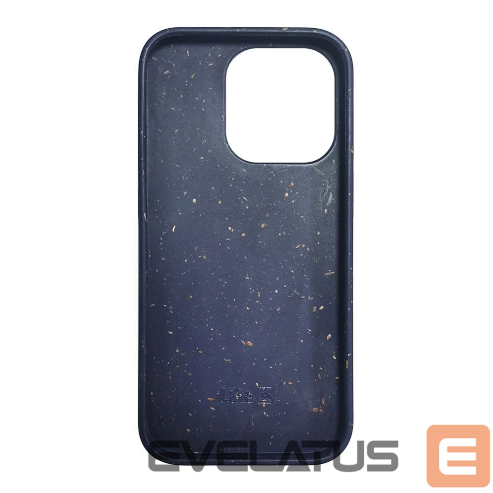 Aizmugurējais vāciņš iLike Apple iPhone 13 Pro Max Silicone plastic case Eco Print Design Blue