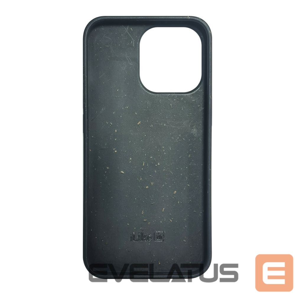 Aizmugurējais vāciņš iLike Apple iPhone 13 Pro Max Silicone plastic case Eco Print Design Black