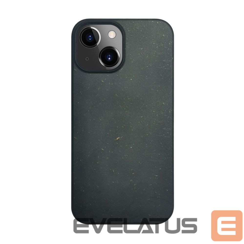 Aizmugurējais vāciņš iLike Apple iPhone 14 Silicone plastic case Eco Print Design Black