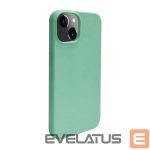 Aizmugurējais vāciņš iLike Apple iPhone 14 Silicone plastic case Eco Print Design Flower Green