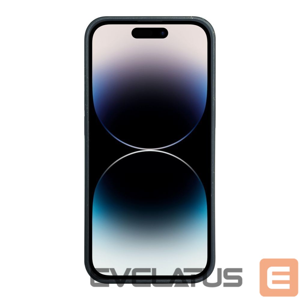 Aizmugurējais vāciņš iLike Apple iPhone 14 Pro Silicone plastic case Eco Print Design Black