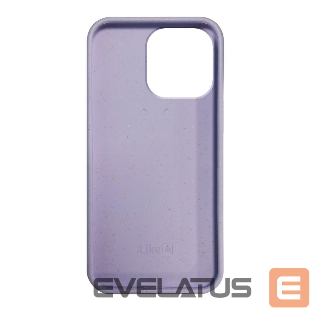 Aizmugurējais vāciņš iLike Apple iPhone 14 Pro Silicone plastic case Eco Print Design Flower Purple