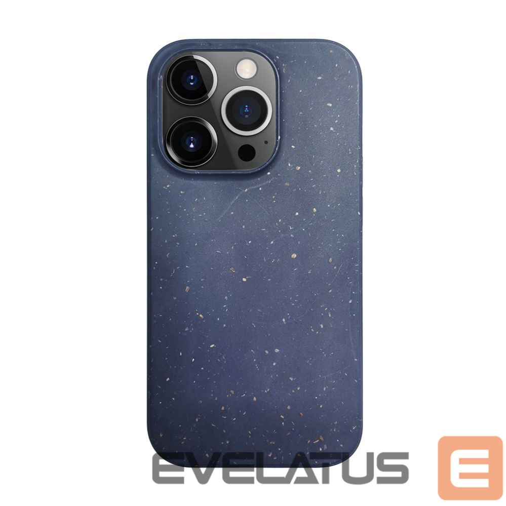 Aizmugurējais vāciņš iLike Apple iPhone 14 Pro MaxSilicone plastic case Eco Print Design Blue