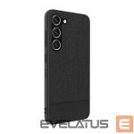 Aizmugurējais vāciņš iLike Samsung Galaxy S23 Plus Plastic Leather Back Cover Black