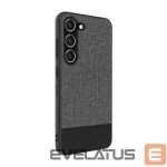Aizmugurējais vāciņš iLike Samsung Galaxy S23 Plus Plastic Leather Back Cover Gray