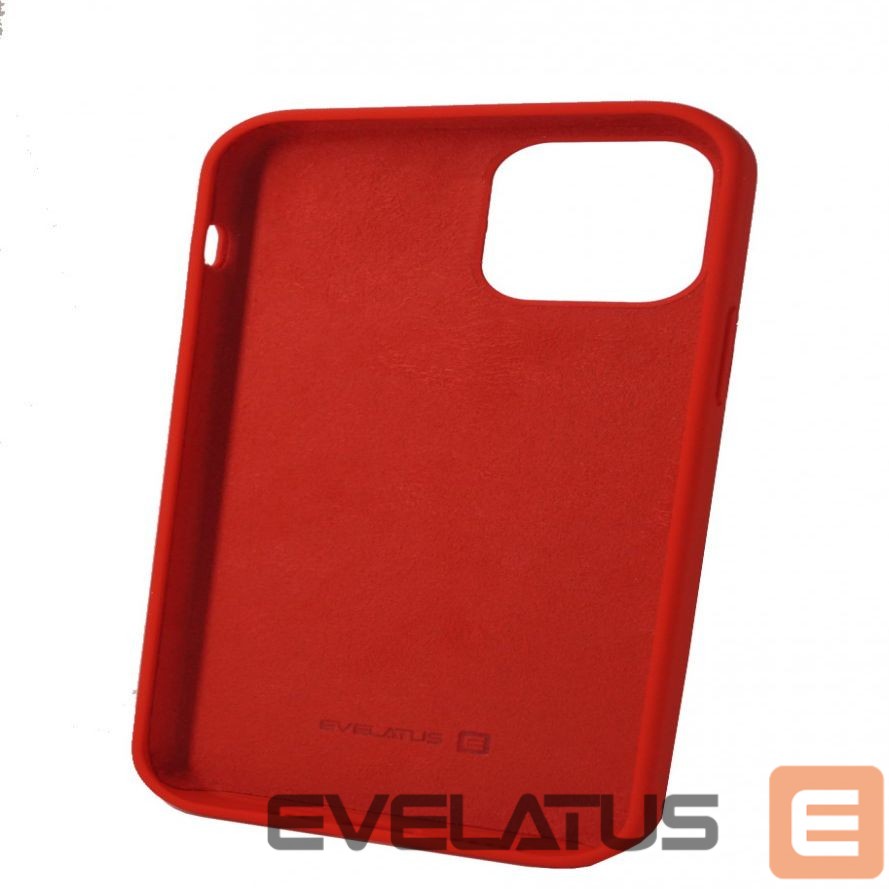 Aizmugurējais vāciņš Evelatus Apple iPhone 12/12 Pro Premium Soft Touch Silicone Case Bright Red