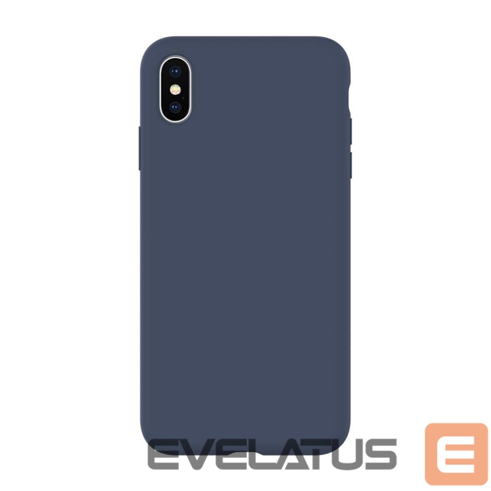 Aizmugurējais vāciņš Evelatus Apple iPhone Xs Max Premium Soft Touch Silicone Case Midnight Blue