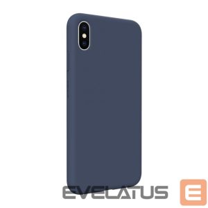 Aizmugurējais vāciņš Evelatus Apple iPhone Xs Max Premium Soft Touch Silicone Case Midnight Blue