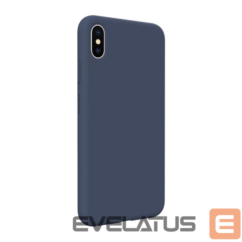 Aizmugurējais vāciņš Evelatus Apple iPhone Xs Max Premium Soft Touch Silicone Case Midnight Blue