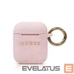 Maciņš austiņām Guess - AirPods Silicone Case Pink