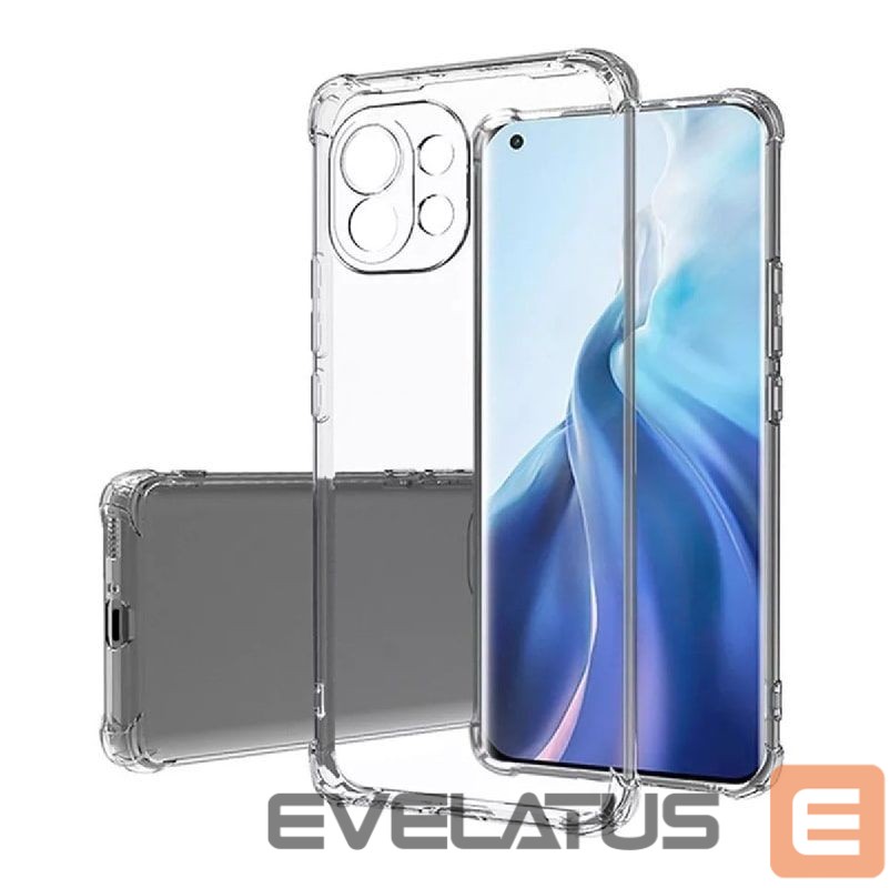 Aizmugurējais vāciņš Evelatus Xiaomi Mi 11 Military Shockproof Silicone Case TPU Transparent