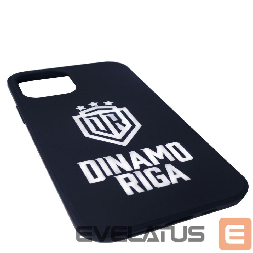 Aizmugurējais vāciņš Evelatus iPhone 12 Pro Soft Touch Silicone Case DR Logo N4 White Black