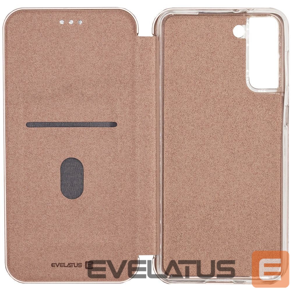 Atveramie maciņi Evelatus Samsung Galaxy S21 Plus Book Case Rose Gold