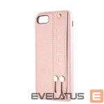 Aizmugurējais vāciņš Guess - iPhone 7/8/SE2020 Saffiano Strap Case Rose