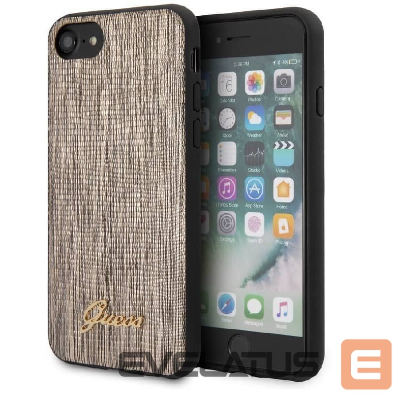 Aizmugurējais vāciņš Guess Apple iPhone 7/8/SE2020 Lizard Cover Gold