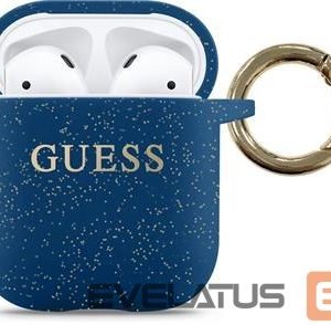 Maciņš austiņām Guess - AirPods Silicone Case Blue
