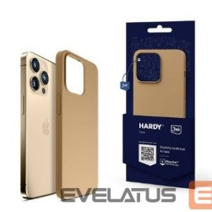 Aizmugurējais vāciņš 3MK - iPhone 14 Pro Hardy Silicone MagCase Gold