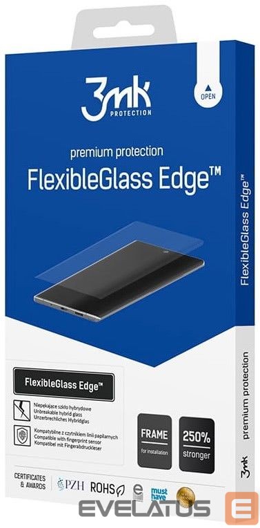 Aizsargstikls 3MK Samsung Galaxy S21 Ultra 5G FlexibleGlass Edge Black