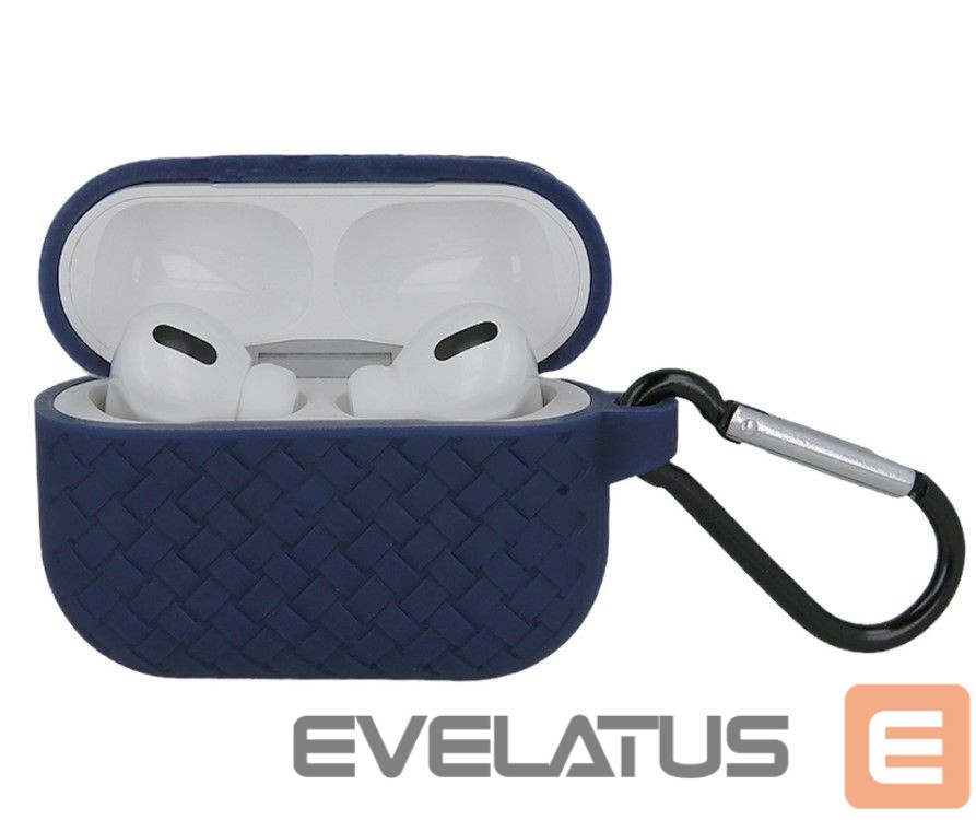 Maciņš austiņām iLike Apple Airpods 3 with hook Cas Navy Blue