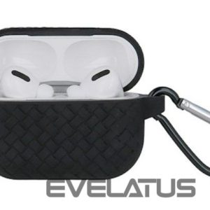 Maciņš austiņām iLike Apple Airpods 3 Braid case Black