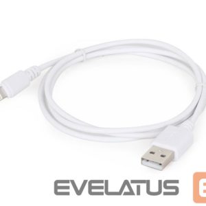 Kabelis Cablexpert  8-pin sync and charging cable, white, 1 m 