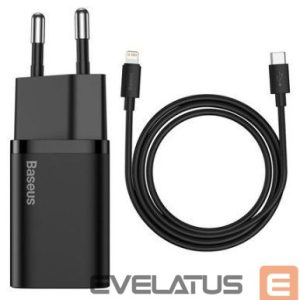 Adapteris Baseus  MOBILE CHARGER WALL 20W/BLACK TZCCSUP-B01 Black