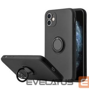 Aizmugurējais vāciņš iLike Apple IPHONE 14 PRO MAX SILICONE RING Black