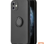 Aizmugurējais vāciņš iLike Apple iPhone 14 SILICONE RING Black