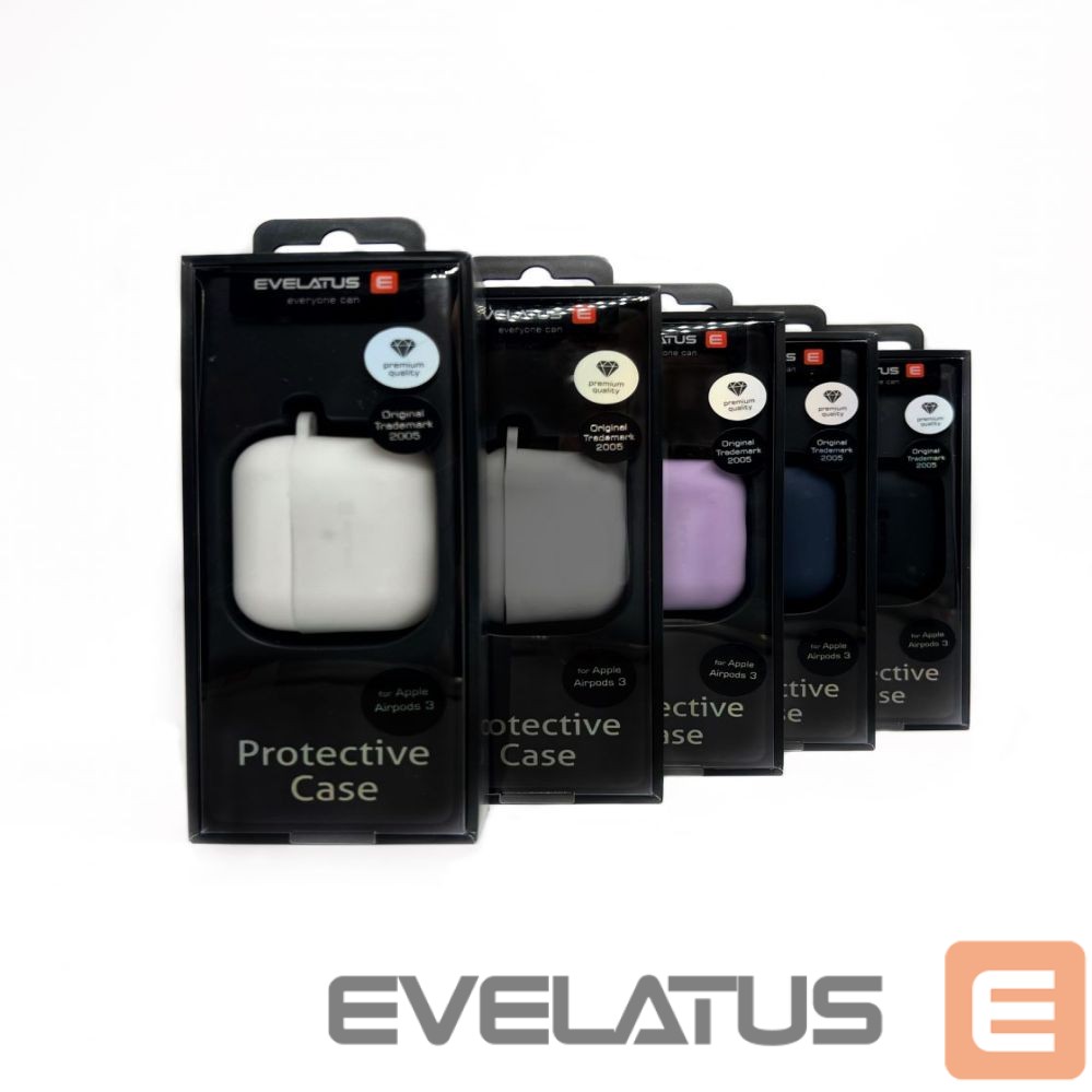 Maciņš austiņām Evelatus Apple AirPods 3 Silicone Case White