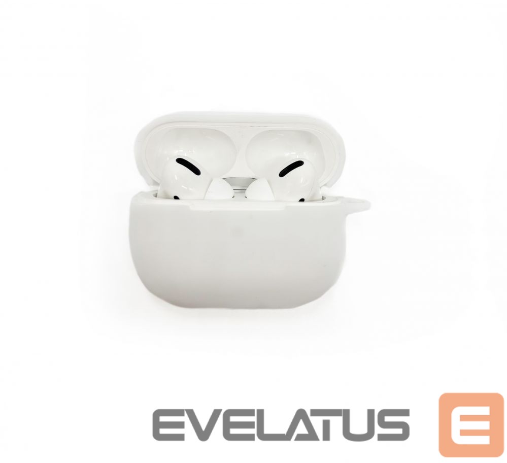 Maciņš austiņām Evelatus Apple AirPods Pro 2 Silicone Case White